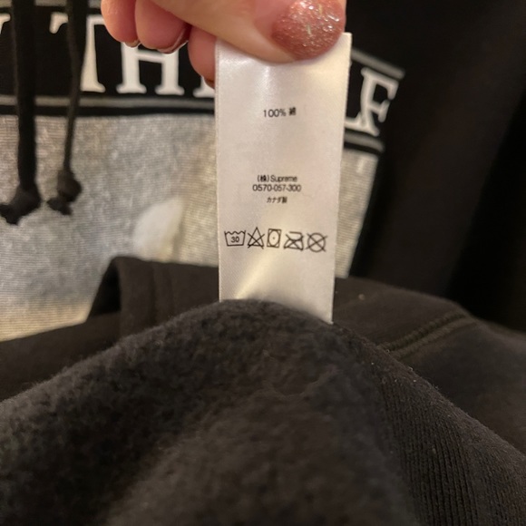 Authentic Supreme Know Thyself Hoodie | Black | Size M - Picture 7 of 9